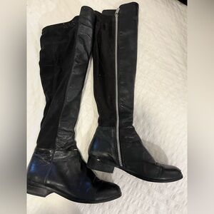 Michael Kors Black Zip Riding Boots